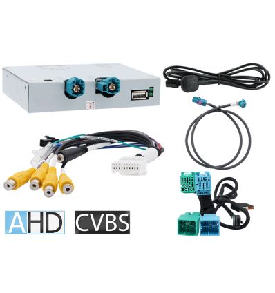 Citroen Uconnect (vers. 5) AHD video interface for 10inch tablet monitor with rear and front camera inputs